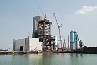 Baustelle Trianel im Juli 2010
